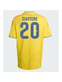 Moške Nogometnih dresov Kolumbija Juan Fernando Quintero #20 Domači SP 2026 Kratki rokavi Moške Nogometnih dresov Kolumbija Juan Fernando Quintero #20 Domači SP 2026 Kratki rokavi